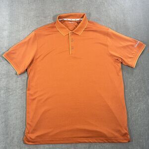 Walter Hagen Men's Orange‎ Large Golf Polo Shirt